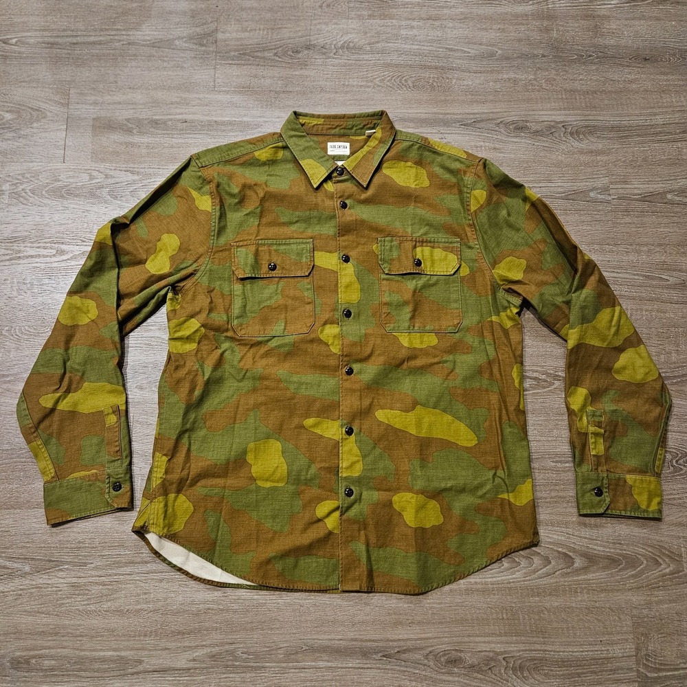 Todd Snyder Two Pocket Utility Shirt Mens XXL Camo Camouflage NWOT